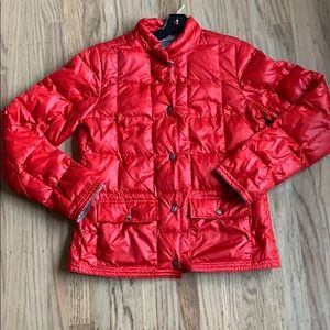 Eddie Bauer super sweater jacket medium tall red